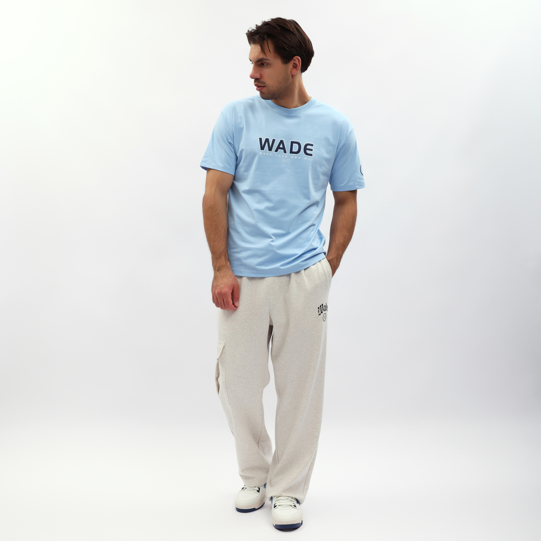 AHSW143-7 Футболка Wade синий
